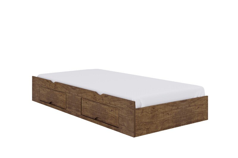 Cama Solteiro Primícia Ripado + Cama Auxiliar Solteiro 2 Gavetas Ypê D Doro - Imagem 2