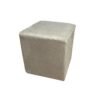 Puff Quadrado - Bege Suede