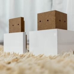 Kit 8 Pés Madeira Branco D Doro