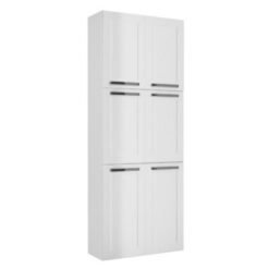 Paneleiro 6 portas Florença Aço - Branco