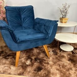 Poltrona Luna Innove - Azul Veludão