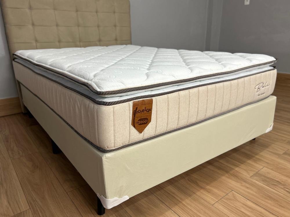 Combo Base + Colchcão Bali Molas Ensacadas Casal - 138x188x28 - Imagem 2