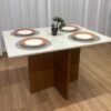 Mesa de Jantar Helo 1.20x0.90  Mel/Off White
