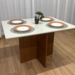 Mesa de Jantar Helo 1.20x0.90  Mel/Off White