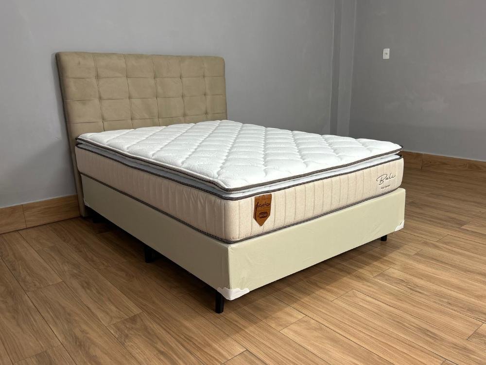 Combo Base + Colchcão Bali Molas Ensacadas Casal - 138x188x28