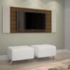 Painel Jaspe 42" - Rovere/Off White
