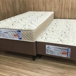 Cama box Light Sealed Solteiro com Auxiliar - 88x188x48