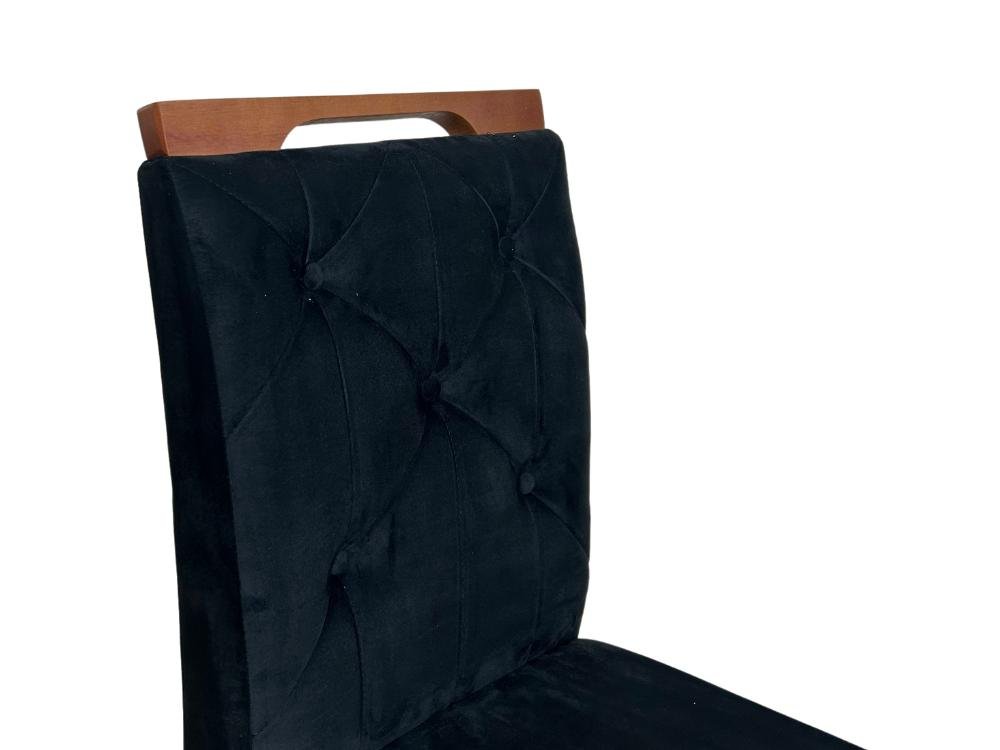 Conjunto Cadeiras Jasmim 2 unidades - Cinamomo/Preto - Imagem 2