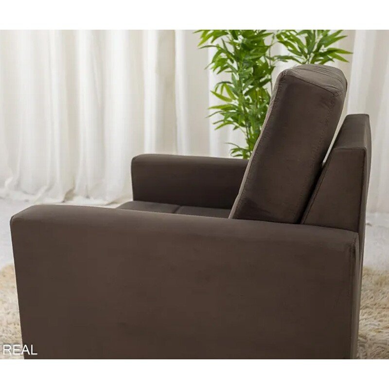 Poltrona Áustria Veludo Marrom A17 - Imagem 6