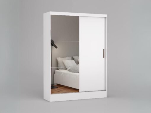 Guarda-Roupa Santiago c/ espelho 2 Portas e 2 Gavetas - Branco - Imagem 2