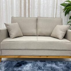 Sofá 2 lugares Slim 1.40m - Bege Linho