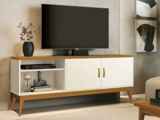 Rack Star 60" - Off white/Cedro