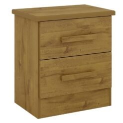 Mesa de cabeceira New Athos 2 gavetas - Carvalho