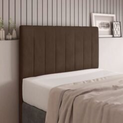 Cabeceira Itália Queen - Marrom Veludo