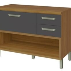 Balcão de Cozinha Princesa 1,20 -  Freijo/Grafite