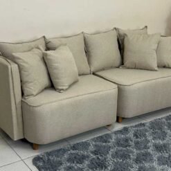 Sofá Orgânico Opel 2.00m - Linho Bege