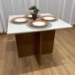 Mesa de Jantar Helo 0.90x0.90 - Mel/Off White