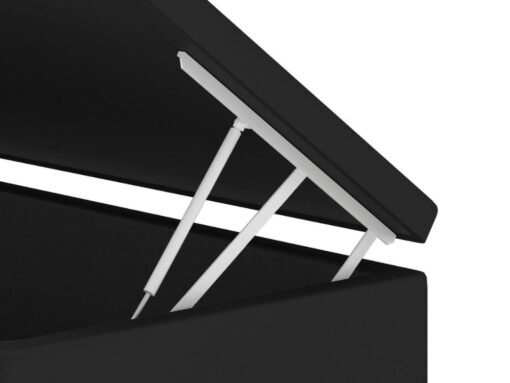 Base Box Baú Classic solteiro - Preto Corino - Imagem 4