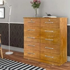 Cômoda 10 gavetas com chave Ref.: 06 - Cinamomo