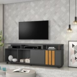 Rack Atraente 70" - Grafite/Cinamomo