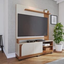 Home Jurerê Larg. 1.50m Off/Freijó para TV até 65" - Colibri