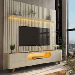 Rack com Painel Nobre 85" - Off White