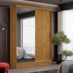 Guarda-Roupa Santiago Plus c/ espelho 3 portas e 3 gavetas - Cinamomo