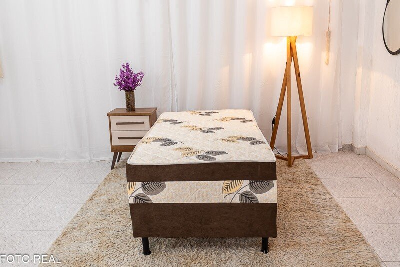 Unibox Solteiro Marrom 88x188x62 Nosso Sonho | Suporta até 100kg - Imagem 2