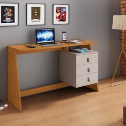 Escrivaninha Gaby 3 Gavetas - Cinamomo/Off