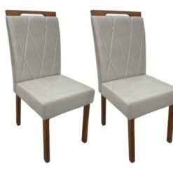 Conjunto Cadeiras Isa 2 unidades - Cinamomo/Bege