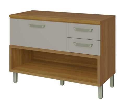 Balcão de Cozinha Princesa 1,20 - Freijo/Off White