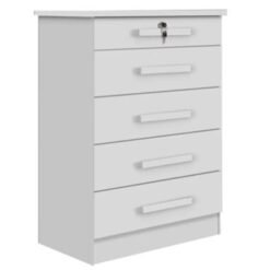 Cômoda Ipanema 5 gavetas - Branco