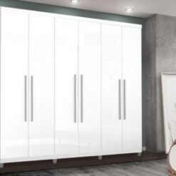 Guarda-Roupa Porto Bello Plus 6 portas - Branco
