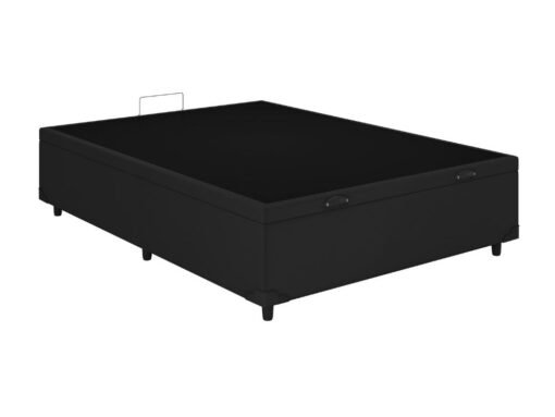 Base Box Baú Classic casal - Preto Corino - Imagem 2