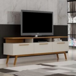 Rack São Paulo 60"- Off White/Cinamomo