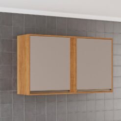 Armário de Cozinha Aéreo Pérola 1,20m - Cinamomo/Off White