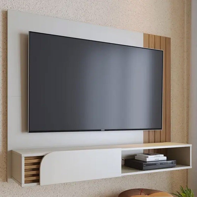 Home Suspenso Jurerê Larg. 1.60m Off/Freijó Para TV até 60" - Colibri