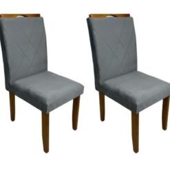 Conjunto Cadeiras Califórnia 2 unidades - Cinamomo/Cinza