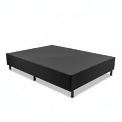 Box Casal Sued Preto 138x188x37 - Nosso Sonho