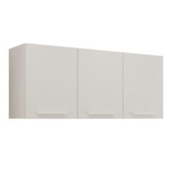 Armário de Cozinha Aéreo New Valência Triplo 1,20m - Branco