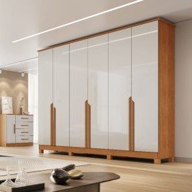 Guarda-Roupa Bianca - Nature/Off White