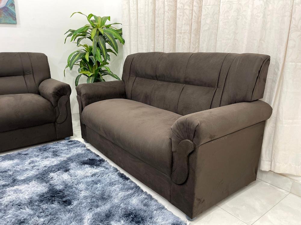 Conjunto de sofá 2 x 3 lugares REF 5014 - Marrom - Imagem 7