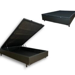 Base Baú Carioca Casal - Preto Corino