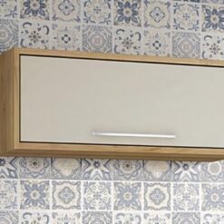 Armário de Cozinha Aéreo Geladeira Paris  - Carvalho/Off white