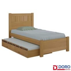 Cama Solteiro Primícia Cinamomo Larg. 1.03m 100% MDF - D Doro