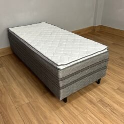 Cama Box Prestige Solteiro Molas Ensacadas c/ Pillow - 88x188x47