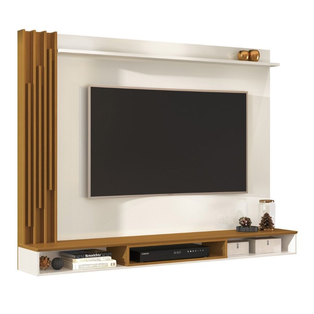 Painel Aston 55" - Off White/Cedro - Imagem 4