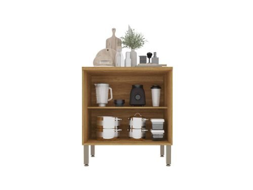 Balcão de Cozinha Paris 0,80m - Cinamomo/Grafite - Imagem 2