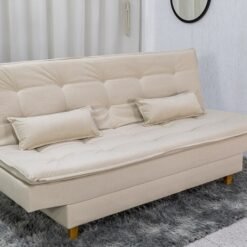 Sofá Cama Premium Linho Bege 2305 Larg. 1.80m