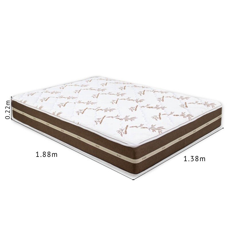 Colchão Casal Classic Marrom Molas Ensacadas 138x188x22 Anjos | Suporta até 260kg - Imagem 4